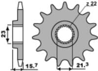 800Wx800H-3066222-3 EK/PBR Kettingkit 520SRX2 15/40 - standaard Achtertandwiel