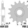 800Wx800H-3066269-3 EK/PBR Kettingkit 520ZVX3 16/42 - standaard Achtertandwiel