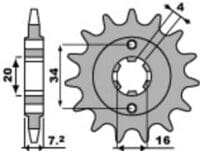 EK/PBR Kettingkit 520SRX2 14/45 - Gehard Ergal Achtertandwiel
