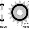 800Wx800H-3066604-3 EK/PBR Kettingkit 520SRX2 15/46 - standaard Achtertandwiel