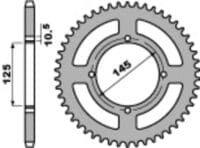 EK/PBR Kettingkit 520ZVX3 15/39 - standaard Achtertandwiel