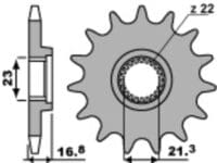 800Wx800H-3066811-3 EK/PBR Kettingkit 520SRX2 16/48 - standaard Achtertandwiel