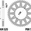 EK/PBR Kettingkit 520SRX2 14/43 - Gehard Ergal Achtertandwiel