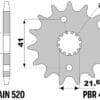 EK/PBR Kettingkit 520SRX2 14/45 - standaard Achtertandwiel