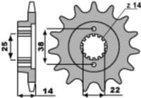 800Wx800H-3066883-3 EK/PBR Kettingkit 530SRX2 15/46 - standaard Achtertandwiel