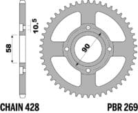 800Wx800H-3066916-2 EK/PBR Kettingkit 428DEH 14/42 - standaard Achtertandwiel