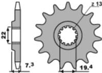 800Wx800H-3066959-3 EK/PBR Kettingkit 520SRX2 15/41 - standaard Achtertandwiel