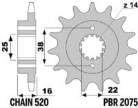 800Wx800H-3067008-3 EK/PBR Kettingkit 520SRX2 15/46 - Gehard Ergal Achtertandwiel