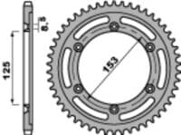 EK/PBR Kettingkit 428DEH 17/54 - standaard Achtertandwiel