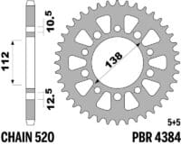 800Wx800H-3067019-2 EK/PBR Kettingkit 520ZVX3 16/41 - standaard Achtertandwiel