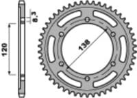 EK/PBR Kettingkit 525ZVX3 17/40 - standaard Achtertandwiel