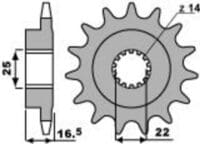 EK/PBR Kettingkit 525ZVX3 15/39 - standaard Achtertandwiel