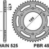 EK/PBR Kettingkit 525ZVX3 17/37 - standaard Achtertandwiel