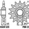 800Wx800H-3067401-3 EK/PBR Kettingkit 520SRX2 15/41 - standaard Achtertandwiel