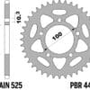 EK/PBR Kettingkit 525SRX2 14/42 - Ultralicht Achtertandwiel