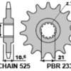 EK/PBR Kettingkit 525SRX2 14/42 - Ultralicht Achtertandwiel