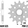 800Wx800H-3067693-3 EK/PBR Kettingkit 525SRX2 15/38 - Standaard achtertandwiel