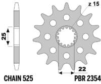 800Wx800H-3067693-3 EK/PBR Kettingkit 525SRX2 15/38 - Standaard achtertandwiel