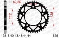800Wx800H-3067746-2 AFAM Kettingkit 525XHR3 16/45 Superversterkt - Standaard Achtertandwiel
