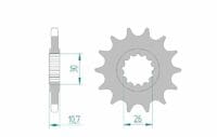 800Wx800H-3067746-3 AFAM Kettingkit 525XHR3 16/45 Superversterkt - Standaard Achtertandwiel