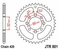 800Wx800H-3067819-2 EK/JT Kettingkit 420SH 11/37 - standaard achtertandwiel