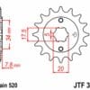 EK/JT Kettingkit 520SRX2 13/50 - standaard achtertandwiel
