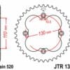 EK/JT Kettingkit 520SRX2 14/39 - standaard achtertandwiel