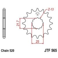 EK/JT Kettingkit 520SRX2 15/46 - standaard achtertandwiel