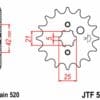 EK/JT Kettingkit 520SRX2 16/45 - standaard achtertandwiel