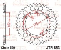 800Wx800H-3067911-2 EK/JT Kettingkit 520SRX2 14/50 - standaard achtertandwiel