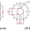 EK/JT Kettingkit 530SRX2 17/48 - standaard achtertandwiel