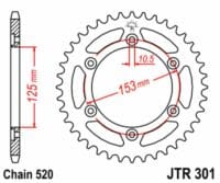 800Wx800H-3068311-2 EK/JT Kettingkit 520SRX2 13/40 - standaard achtertandwiel