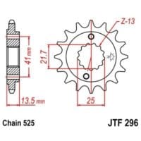 800Wx800H-3068328-3 EK/JT Kettingkit 525SRX2 15/47 - standaard achtertandwiel