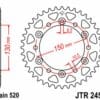EK/JT Kettingkit 520SRX2 15/47 - standaard achtertandwiel