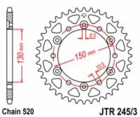 800Wx800H-3068339-2 EK/JT Kettingkit 520SRX2 14/43 - standaard achtertandwiel