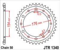 EK/JT Kettingkit 530SRX2 16/44 - standaard achtertandwiel