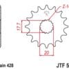 EK/JT Kettingkit 428ZVX 16/53 - standaard achtertandwiel
