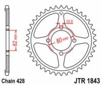 800Wx800H-3068383-2 EK/JT Kettingkit 428ZVX 13/54 - standaard achtertandwiel