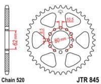 EK/JT Kettingkit 520SRX2 16/46 - standaard achtertandwiel