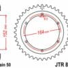 EK/JT Kettingkit 530SRX2 16/42 - standaard achtertandwiel