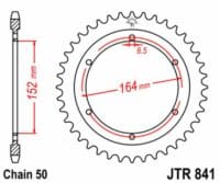 EK/JT Kettingkit 530SRX2 16/42 - standaard achtertandwiel