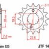 800Wx800H-3068483-3 EK/JT Kettingkit 520SRX2 14/40 - standaard achtertandwiel