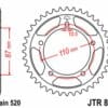 EK/JT Kettingkit 520SRX2 16/39 - standaard achtertandwiel