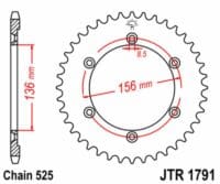 800Wx800H-3068505-2 EK/JT Kettingkit 525SRX2 15/41 - standaard achtertandwiel