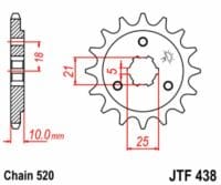 800Wx800H-3068510-3 EK/JT Kettingkit 520ZVX3 15/48 - standaard achtertandwiel