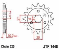 800Wx800H-3068516-3 EK/JT Kettingkit 525SRX2 15/47 - standaard achtertandwiel