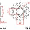 EK/JT Kettingkit 520M3 13/48 - ultralicht achtertandwiel