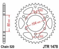 800Wx800H-3068528-2 EK/JT Kettingkit 520SRX2 15/40 - standaard achtertandwiel