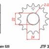 800Wx800H-3068560-3 EK/JT Kettingkit 520SRX2 17/40 - standaard achtertandwiel