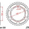 EK/JT Kettingkit 520SRX2 13/44 - standaard achtertandwiel
